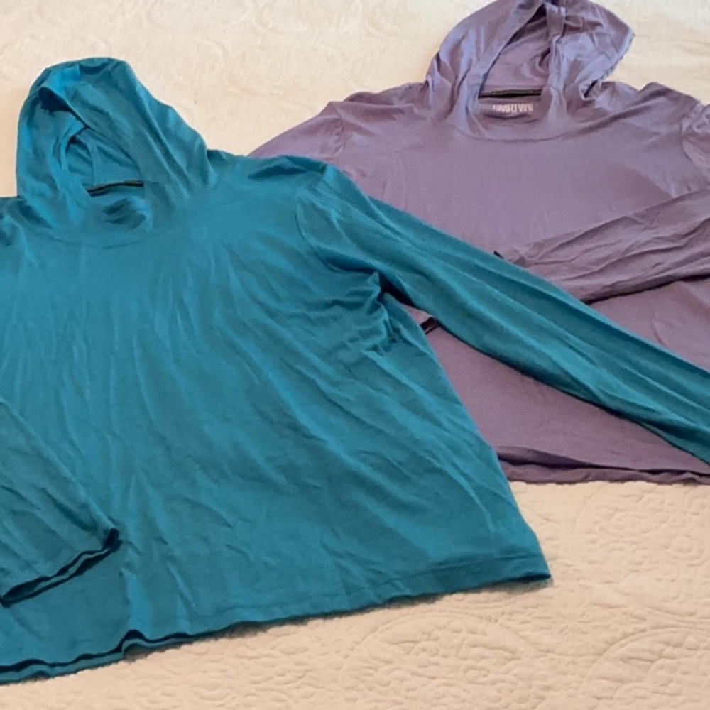 Two Smartwool Active Long-sleeve Hoodies XL
